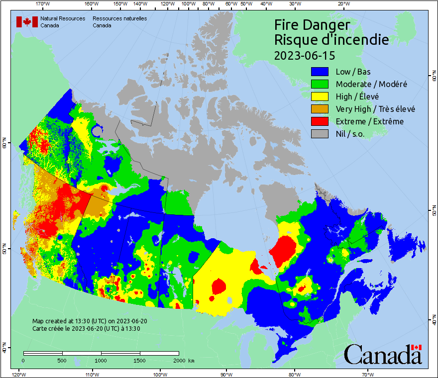 Canadian Wildland Fire Information System | Fire Weather Maps