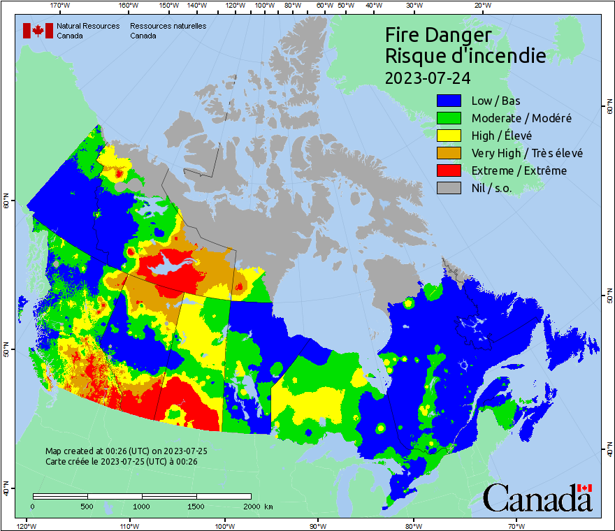 Canadian Wildland Fire Information System | Fire Weather Maps