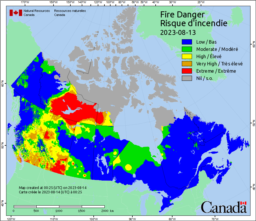 Canadian Wildland Fire Information System | Fire Weather Maps