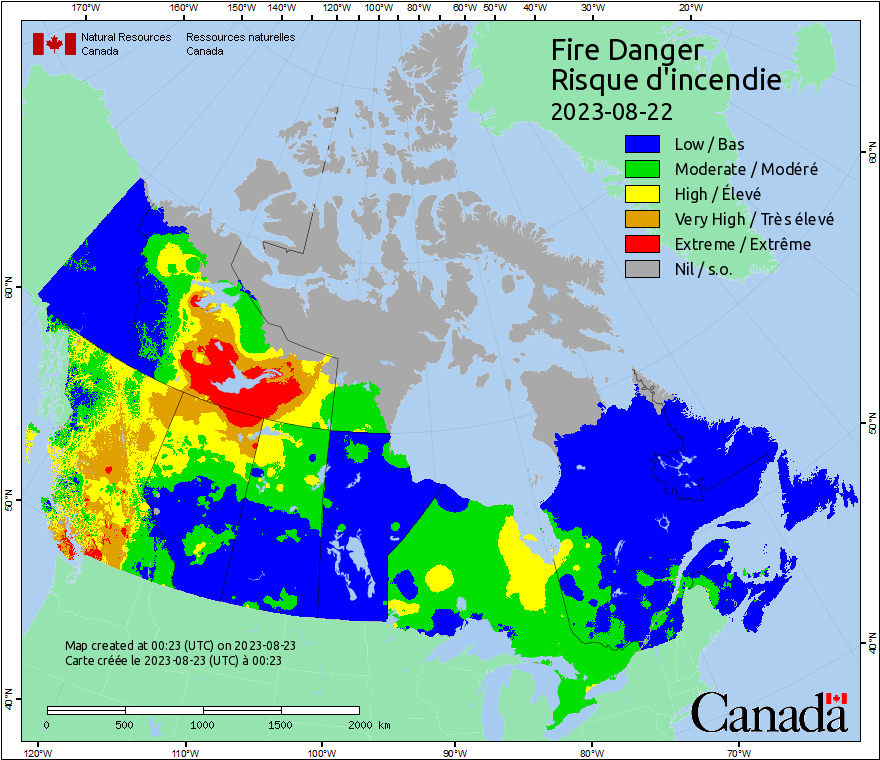 Canadian Wildland Fire Information System | Fire Weather Maps