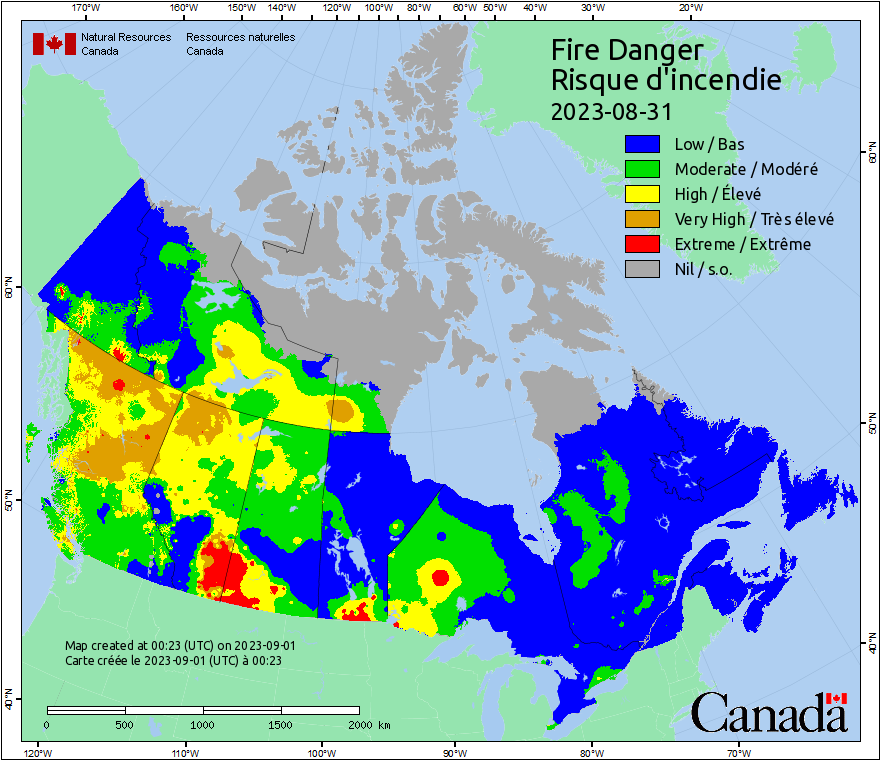 Canadian Wildland Fire Information System | Fire Weather Maps