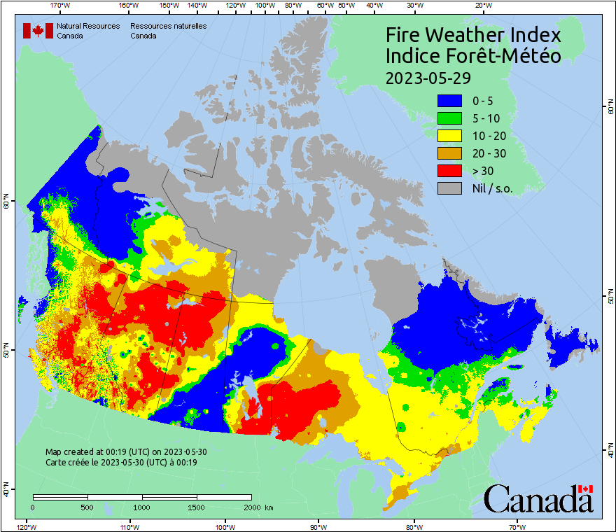 Canadian Wildland Fire Information System | Fire Weather Maps