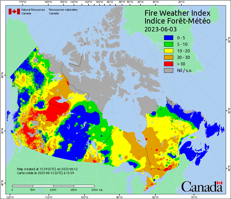 Canadian Wildland Fire Information System | Fire Weather Maps