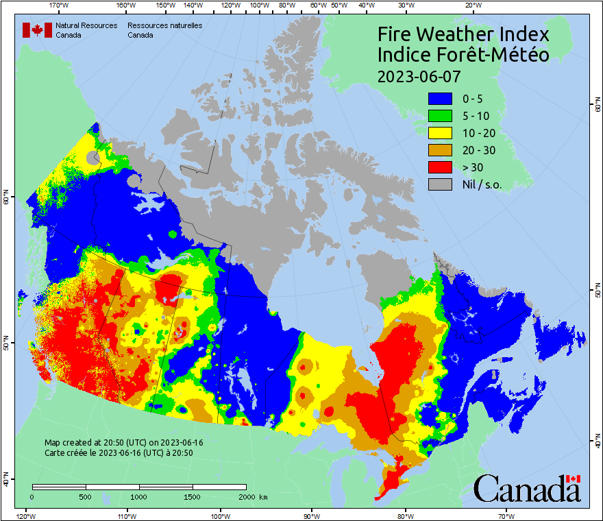 Canadian Wildland Fire Information System | Fire Weather Maps