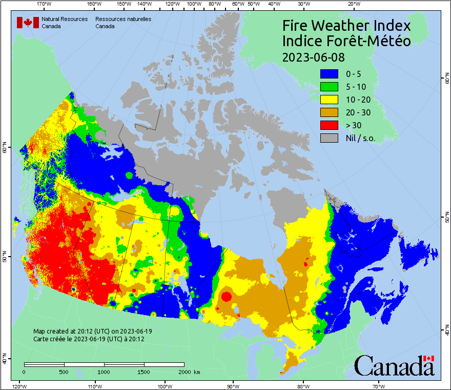 Canadian Wildland Fire Information System | Fire Weather Maps