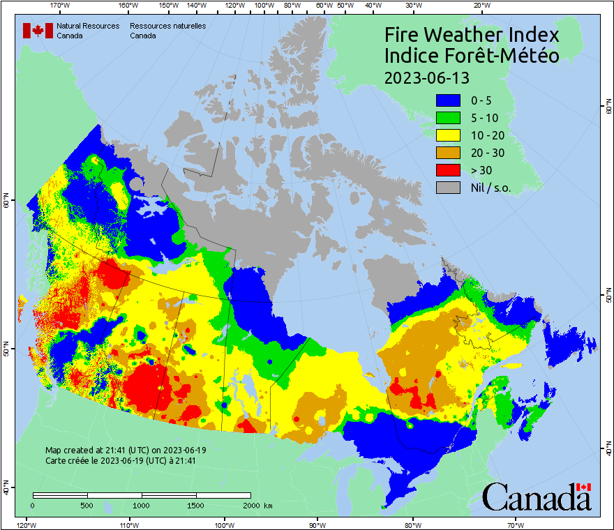 Canadian Wildland Fire Information System | Fire Weather Maps