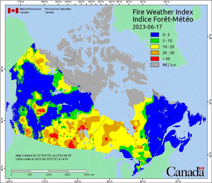 Canadian Wildland Fire Information System | Fire Weather Maps