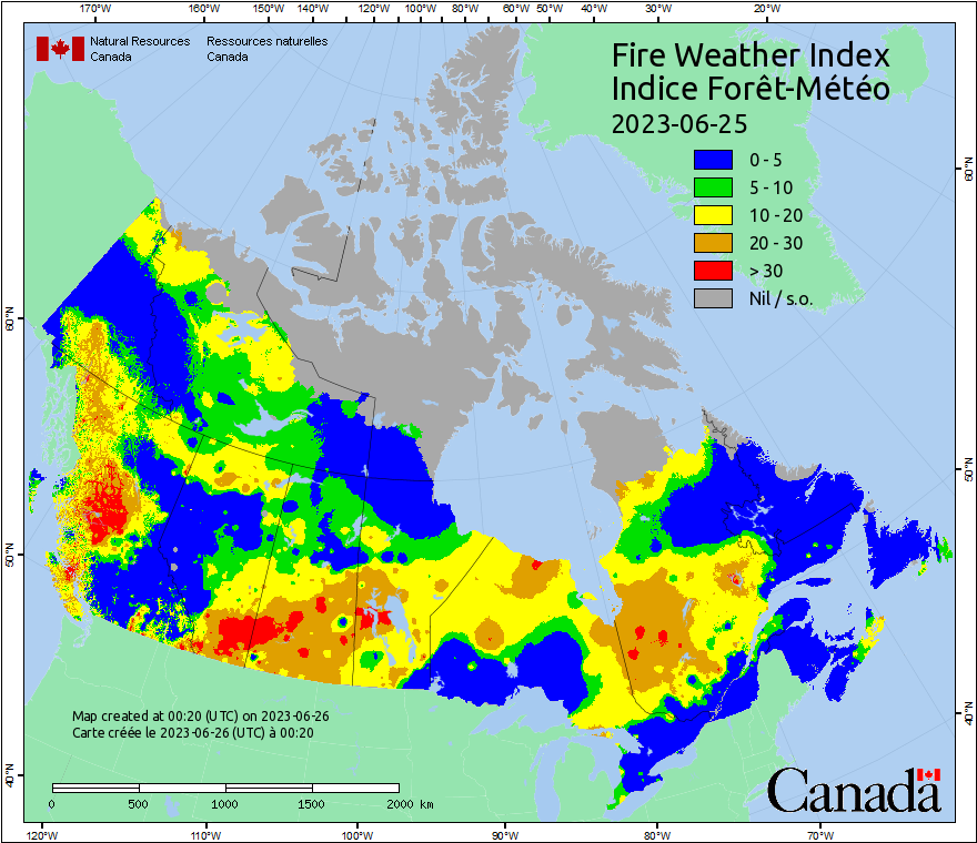 Canadian Wildland Fire Information System | Fire Weather Maps