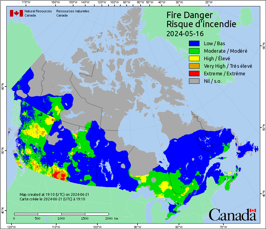 Canadian Wildland Fire Information System | Fire Weather Maps