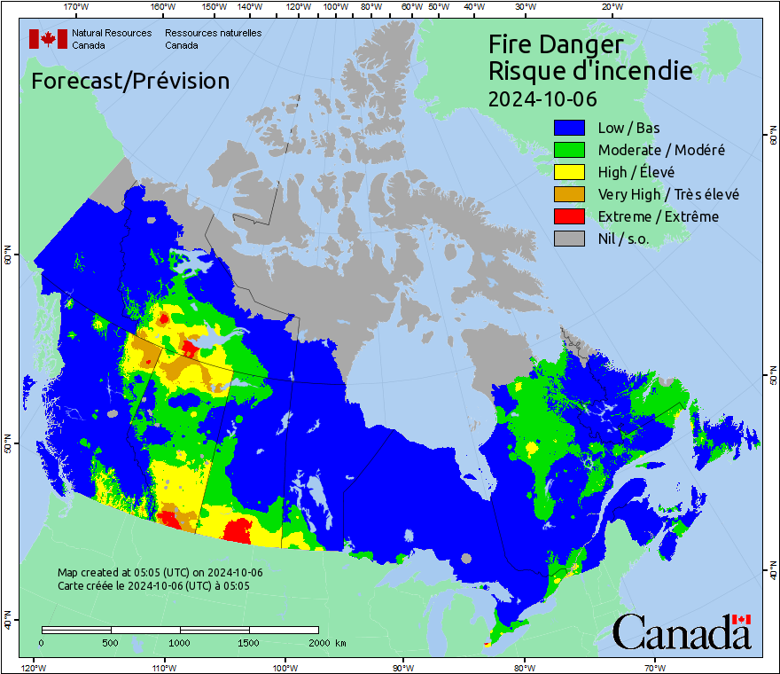 Current Canada Fire Probability