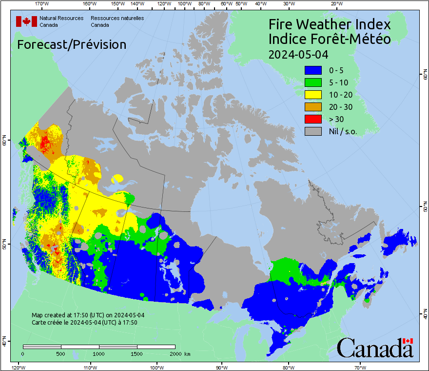 Canada Fire Weather Index Forecast