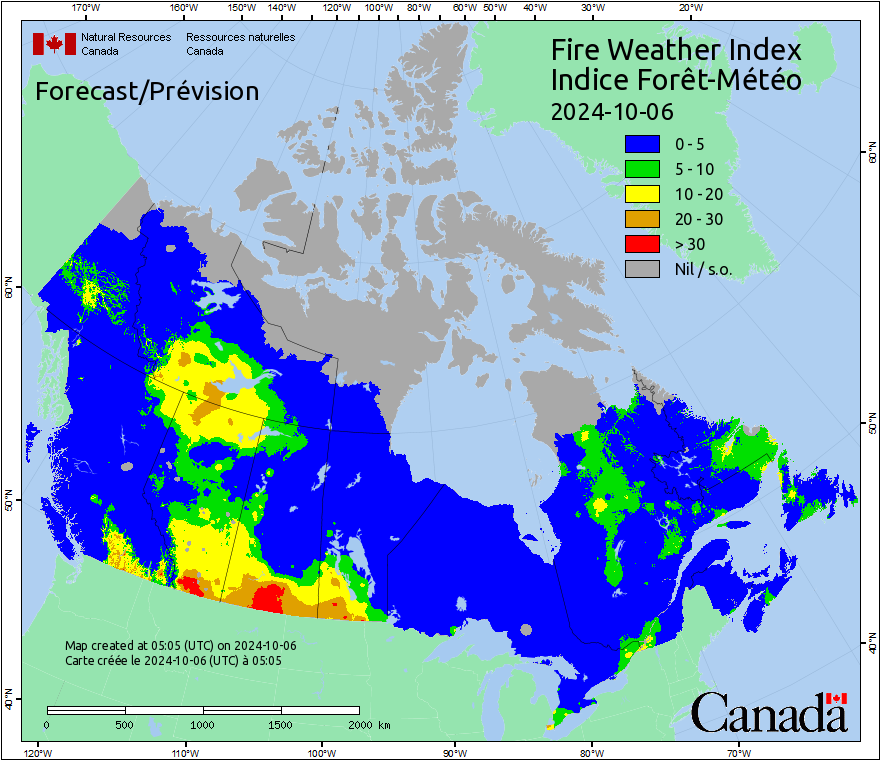 Canada Fire Weather Index Forecast