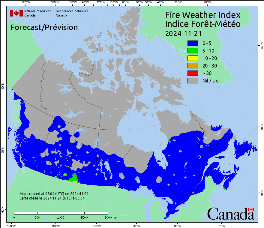 Canada Fire Weather Index Forecast