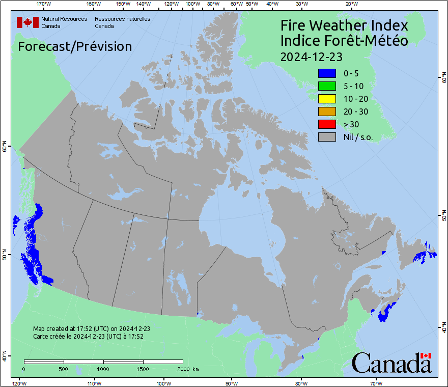 Canada Fire Weather Index Forecast