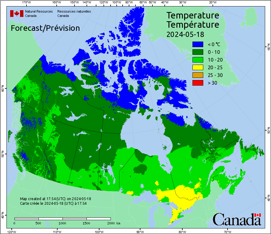 Canada Fire Temperatures