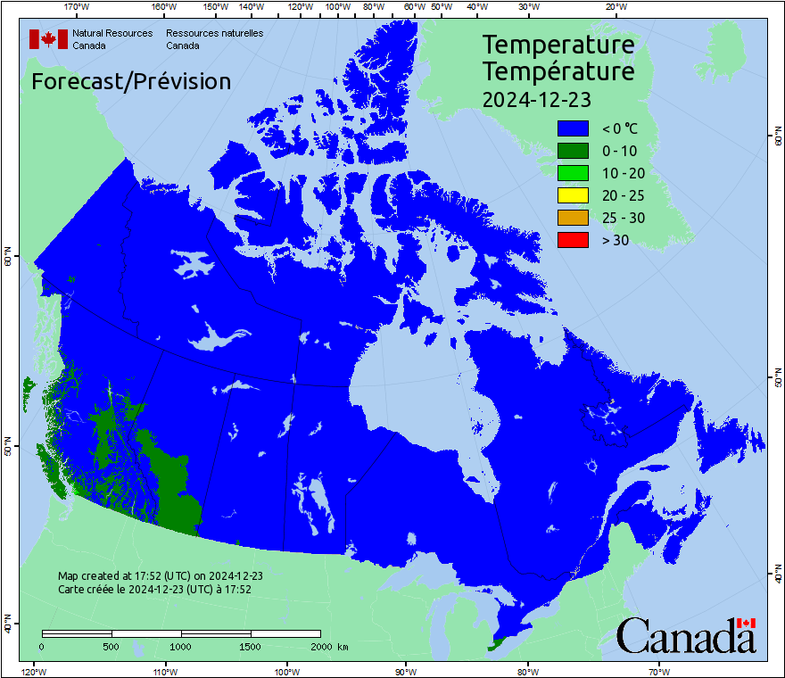 Canada Fire Temperatures