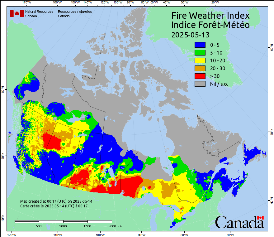 Canada Fire Weather Index Forecast