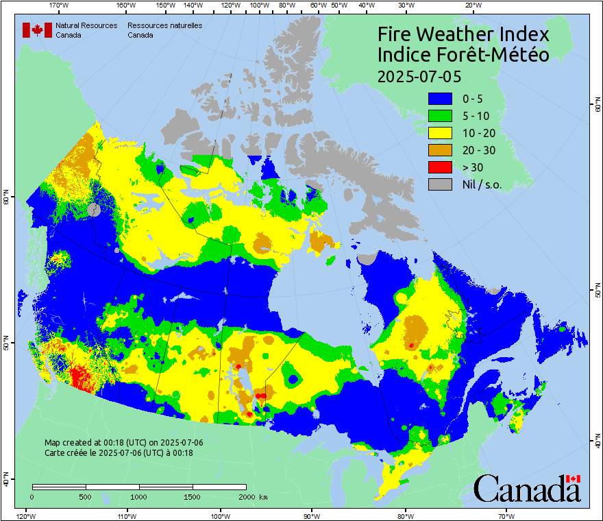 Canada Fire Weather Index Forecast