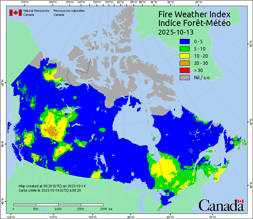 Canada Fire Weather Index Forecast