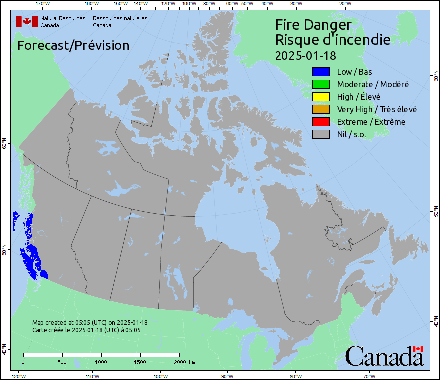 Current Canada Fire Probability