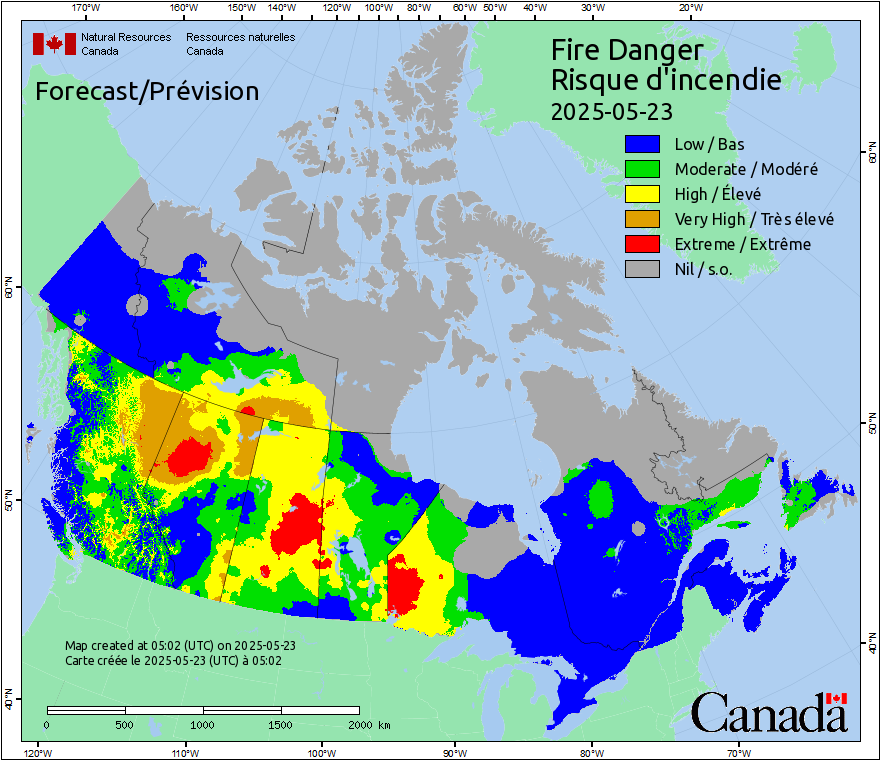 Current Canada Fire Probability
