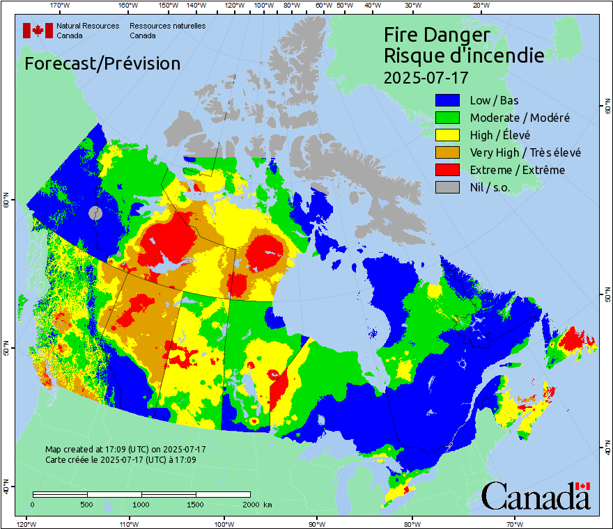 Current Canada Fire Probability