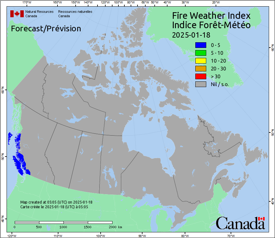 Canada Fire Weather Index Forecast