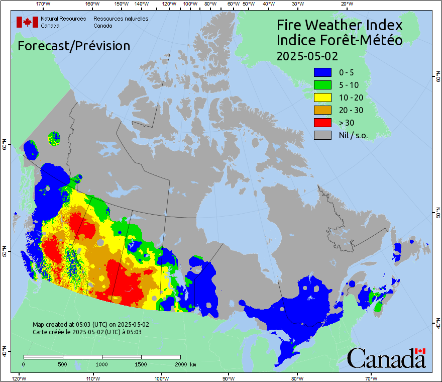 Canada Fire Weather Index Forecast
