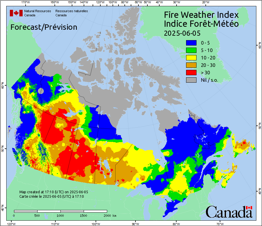 Canada Fire Weather Index Forecast