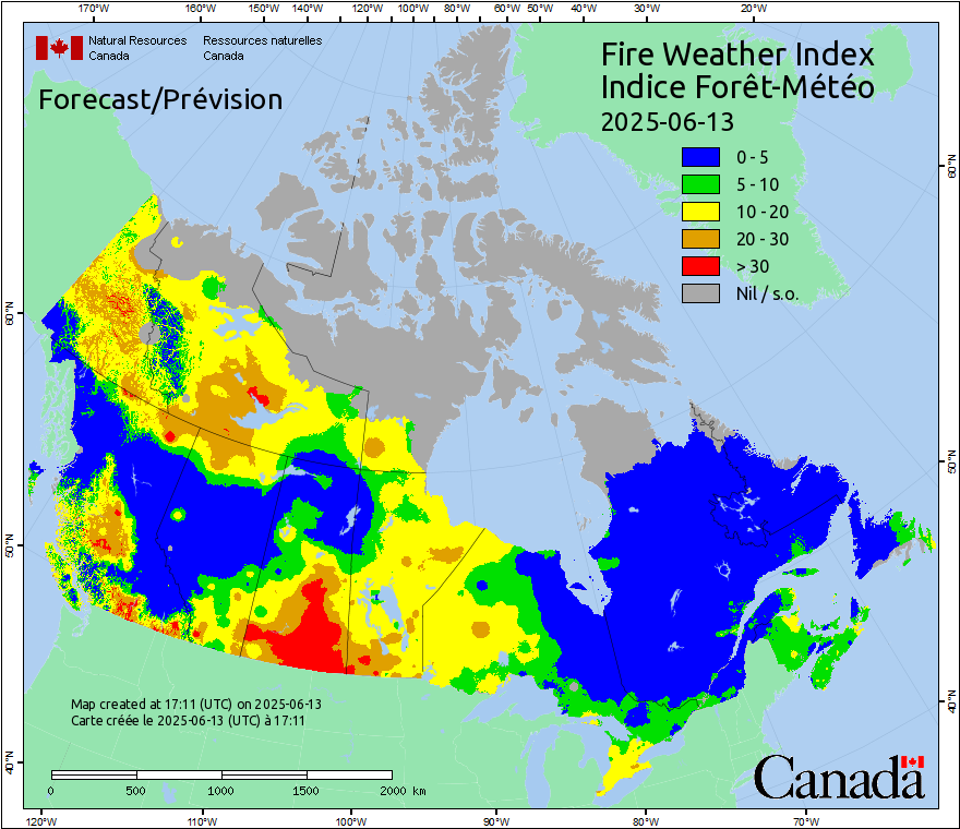 Canada Fire Weather Index Forecast
