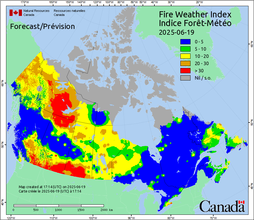 Canada Fire Weather Index Forecast