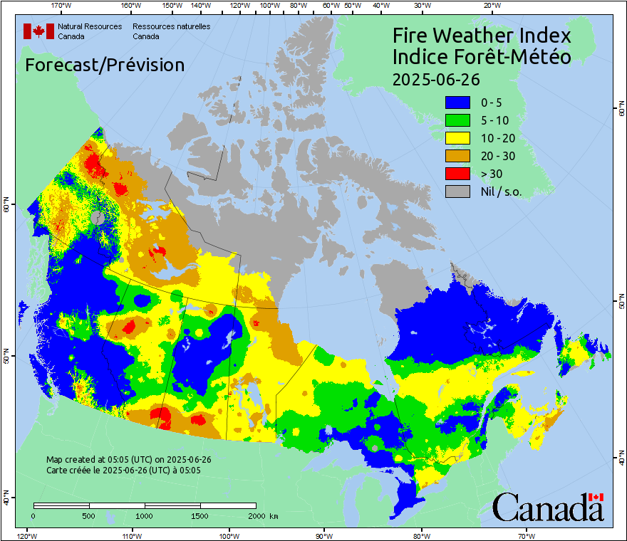 Canada Fire Weather Index Forecast