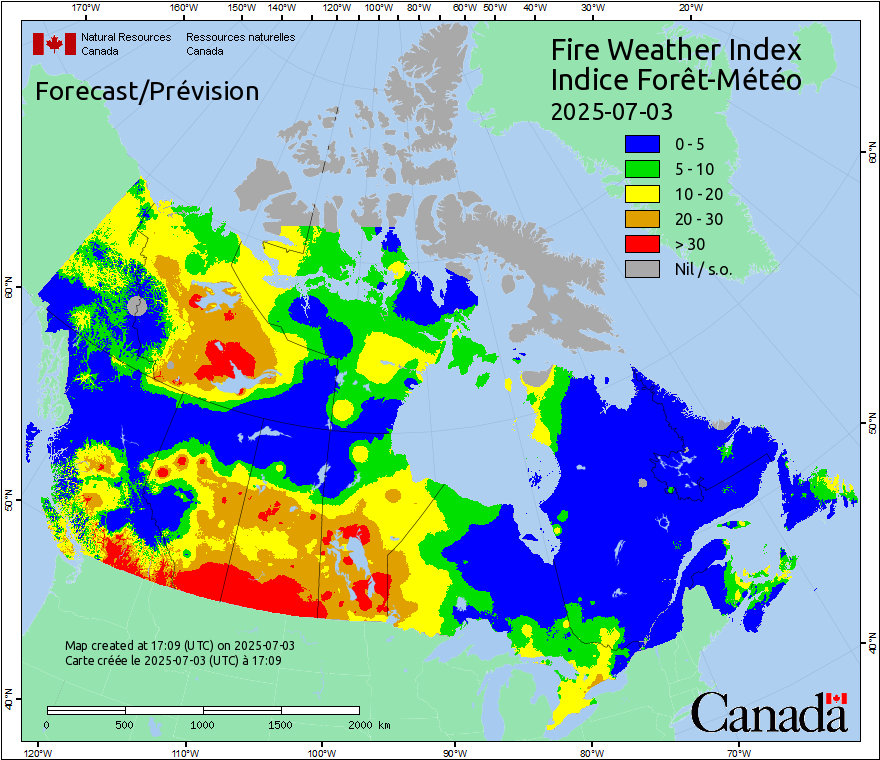 Canada Fire Weather Index Forecast