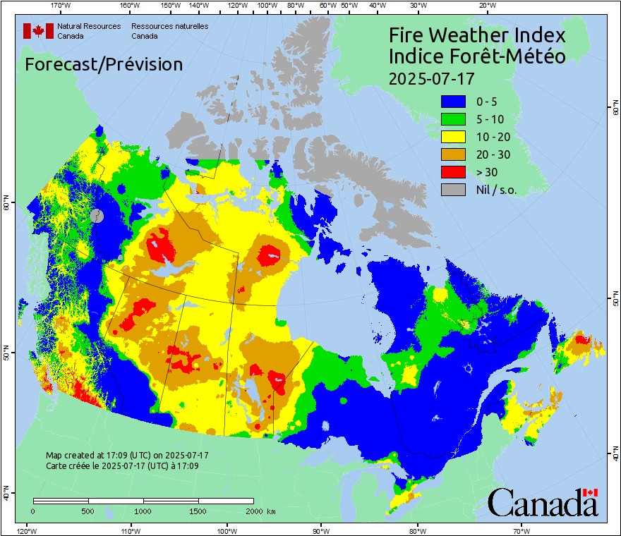 Canada Fire Weather Index Forecast