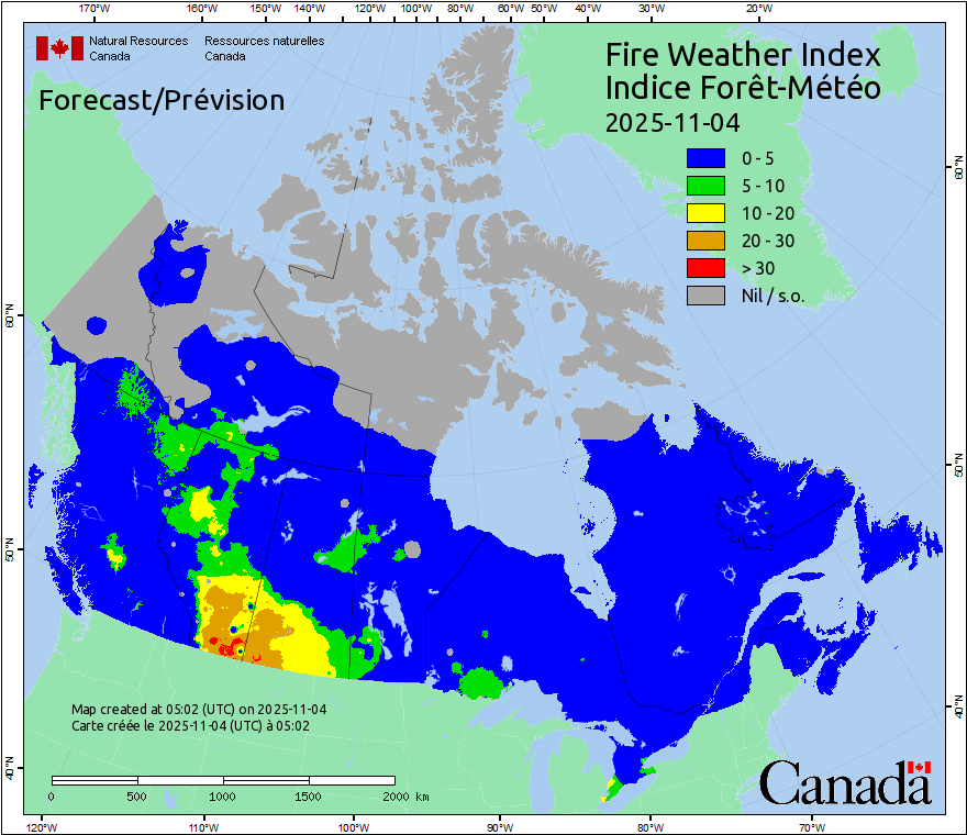 Canada Fire Weather Index Forecast