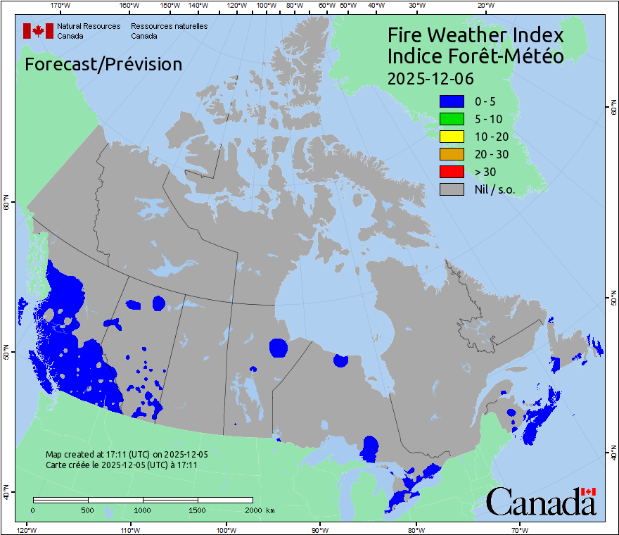 Canada Fire Weather Index Forecast