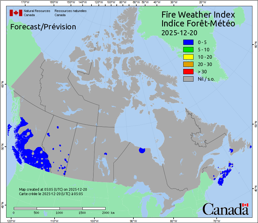 Canada Fire Weather Index Forecast