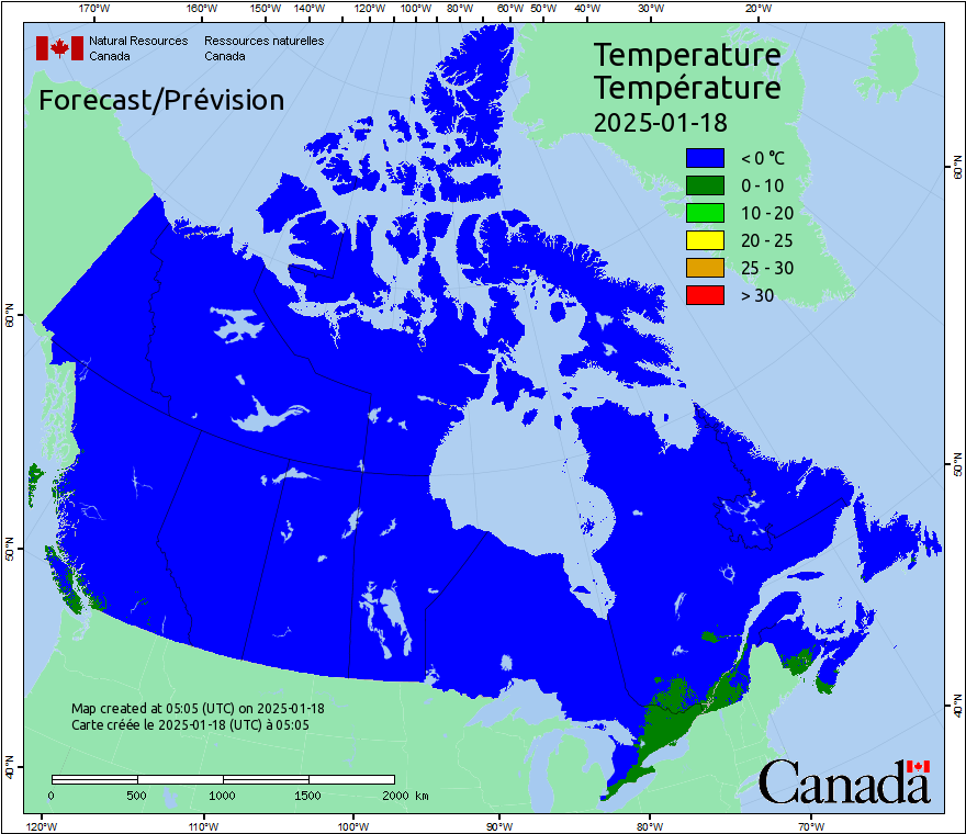 Canada Fire Temperatures