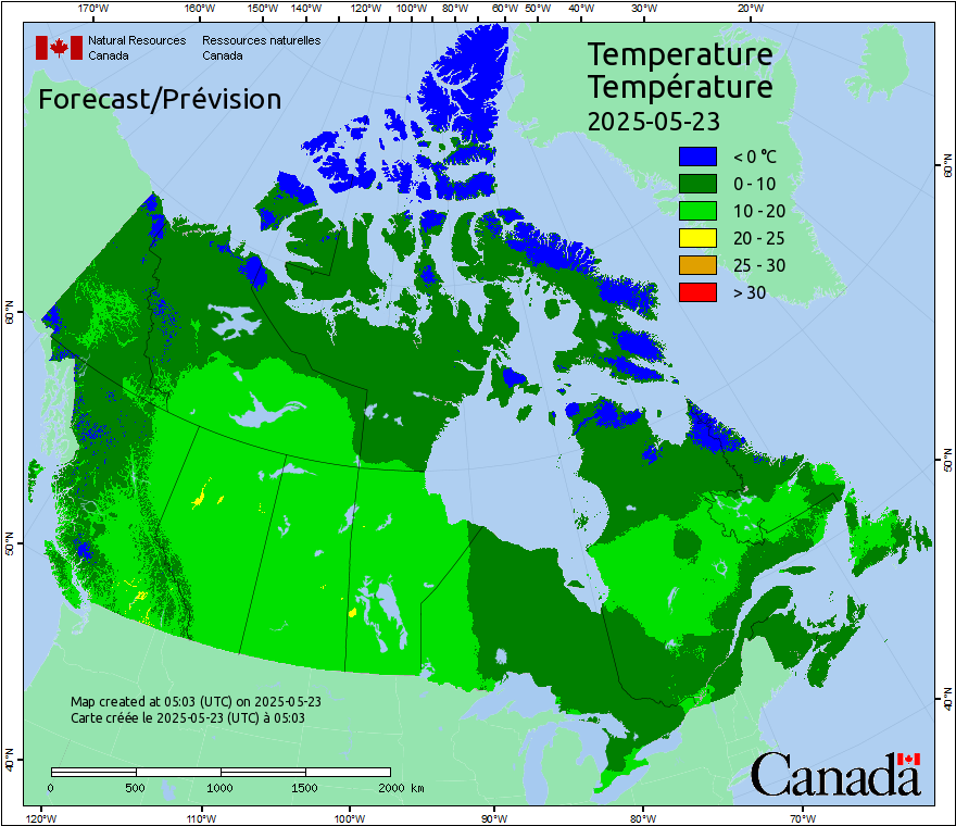 Canada Fire Temperatures