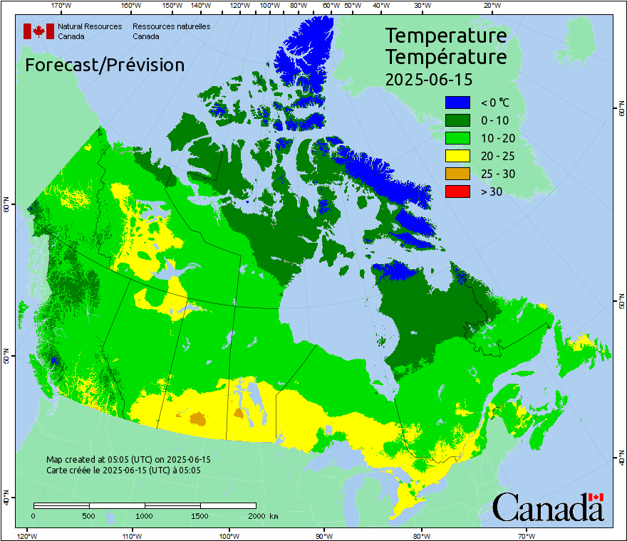 Canada Fire Temperatures