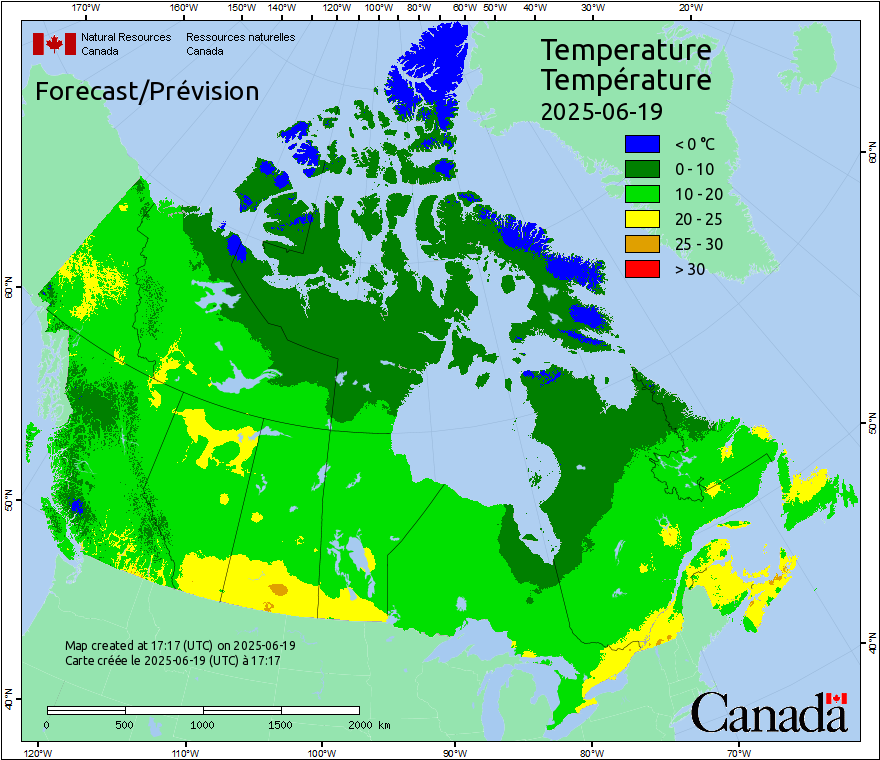 Canada Fire Temperatures