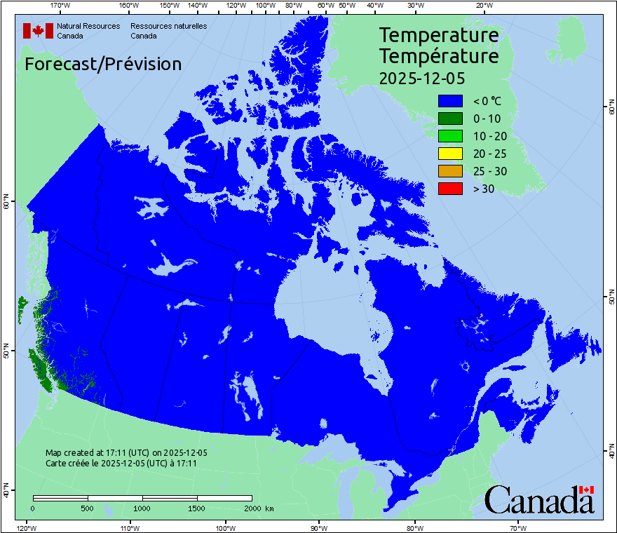Canada Fire Temperatures