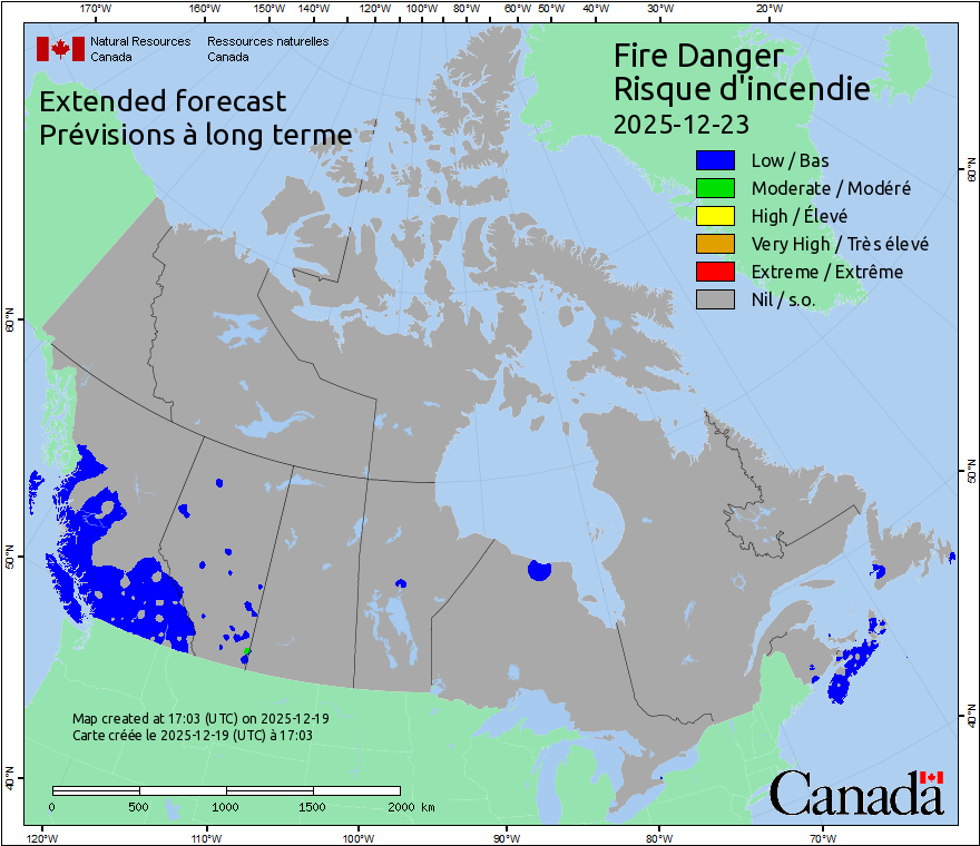 Current Canada Fire Probability