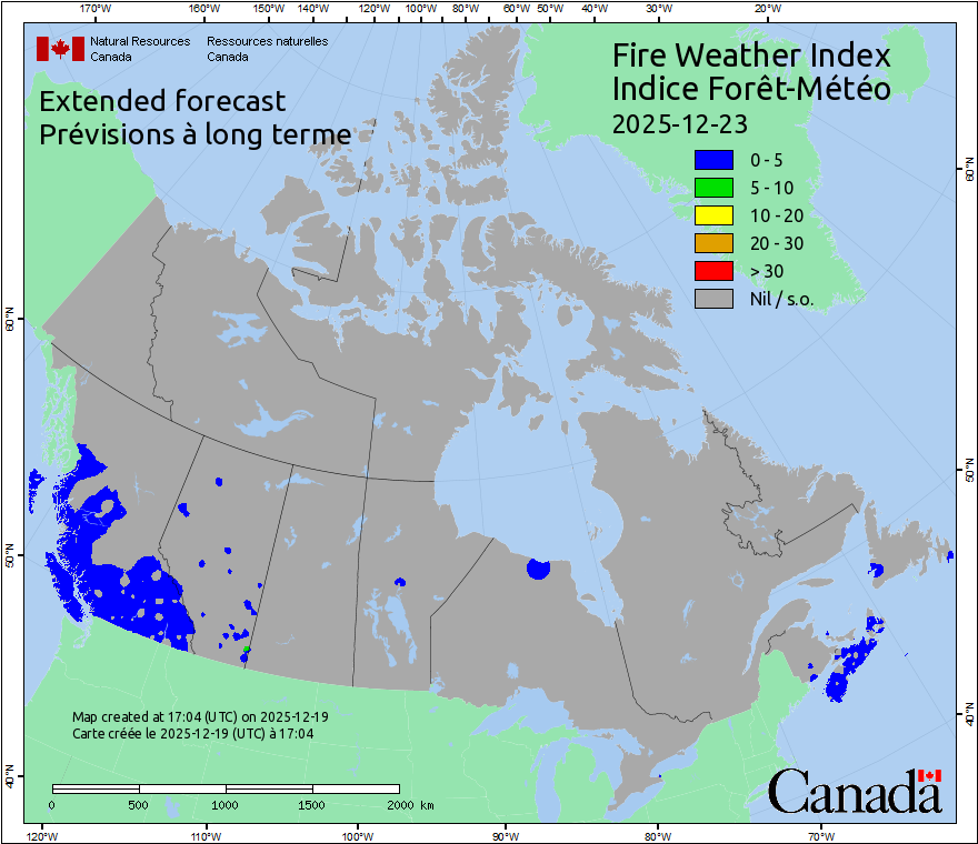 Canada Fire Weather Index Forecast