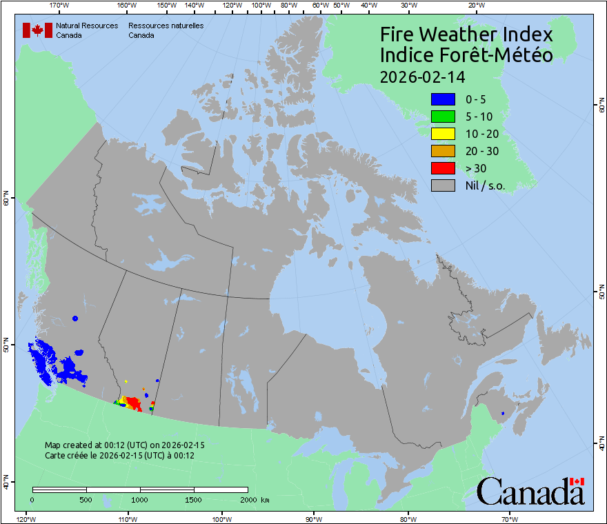 Canada Fire Weather Index Forecast