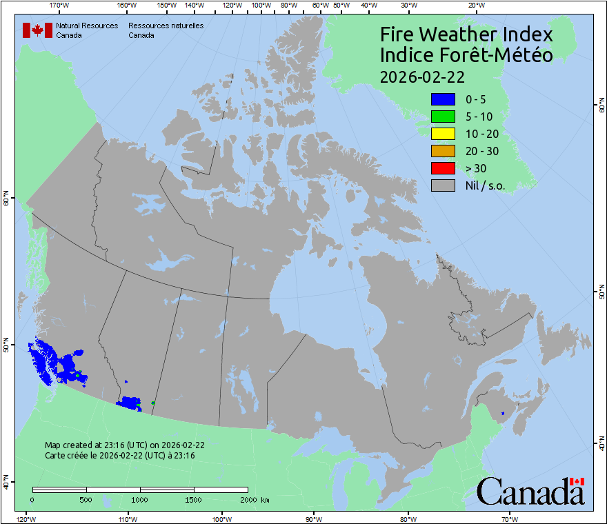 Canada Fire Weather Index Forecast