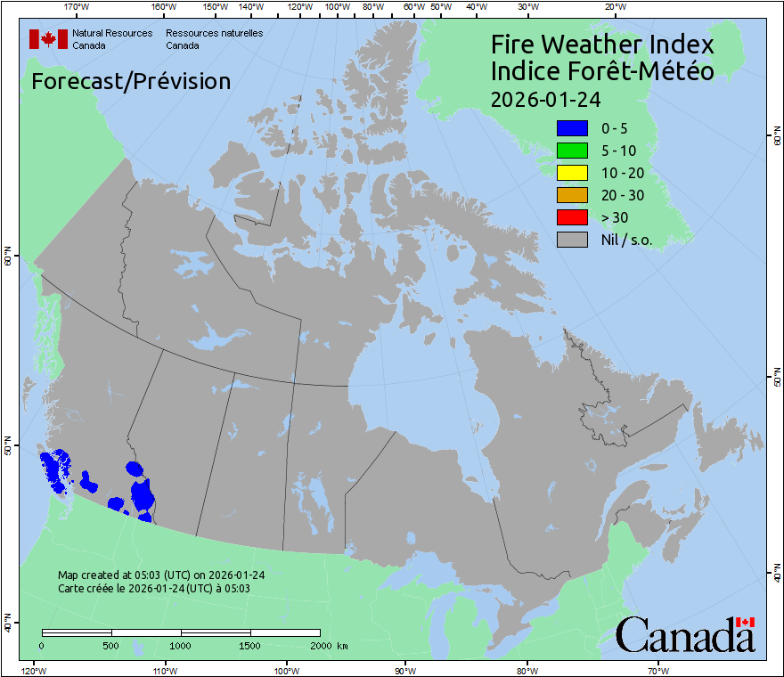 Canada Fire Weather Index Forecast