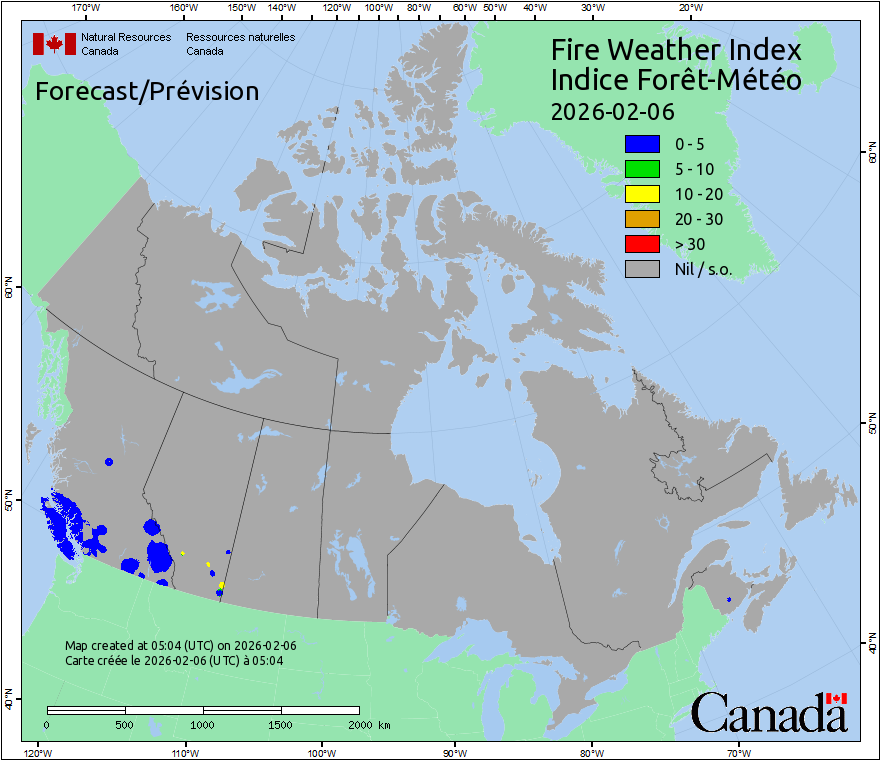 Canada Fire Weather Index Forecast