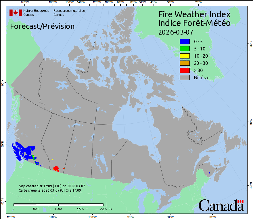 Canada Fire Weather Index Forecast