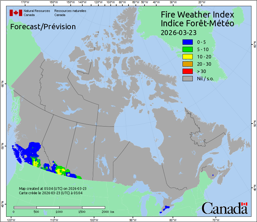 Canada Fire Weather Index Forecast